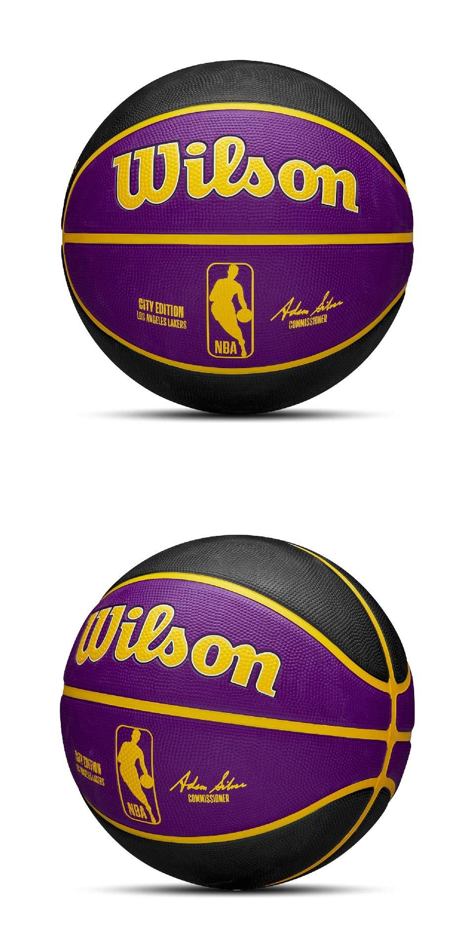 WILSON 籃球 NBA 紫 黑 黃 洛杉磯湖人 稱是限定