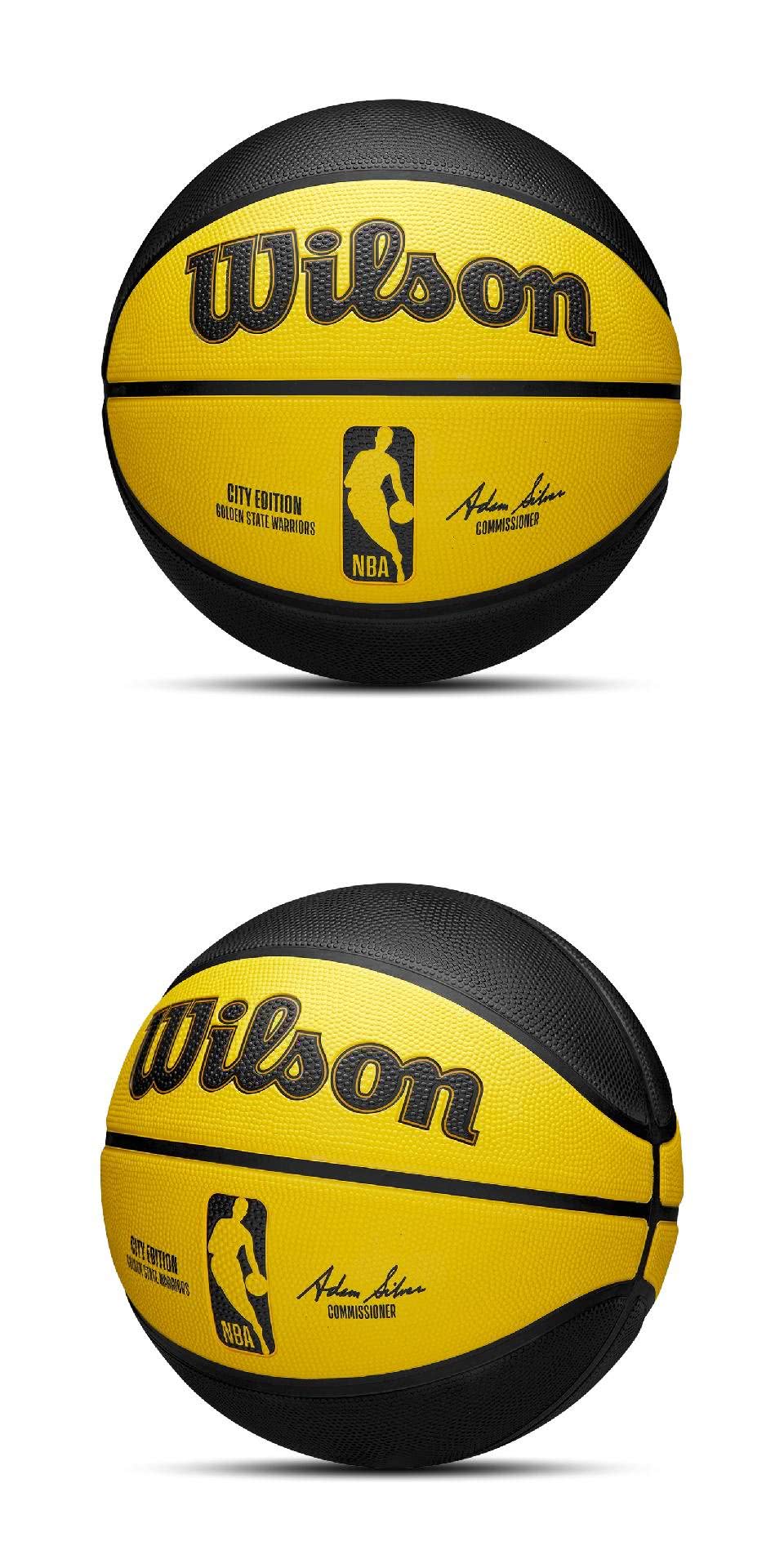 WILSON 籃球 NBA 黃 黑 金洲勇士 城市限定 7號