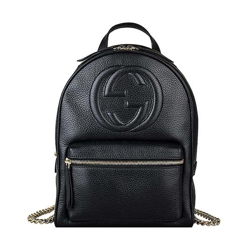 GUCCI 古馳 GUCCI SOHO經典GG車紋LOGO荔