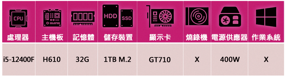 NVIDIA i5六核GeForce GT710{京城計畫3