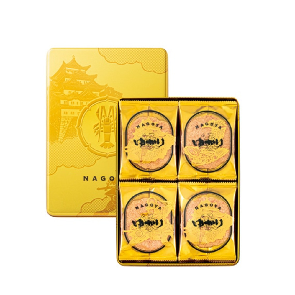 坂角總本舖 黃金罐蝦餅 小禮盒 18枚x1盒(日本直送 名古