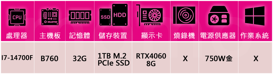 技嘉平台 i7二十核GeForce RTX 4060{水冷特