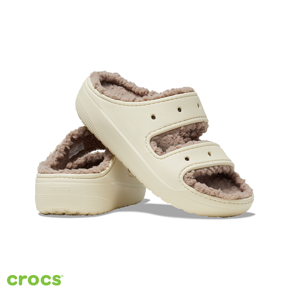 Crocs 中性鞋 經典軟絨毛毛涼拖(207446-2YC)