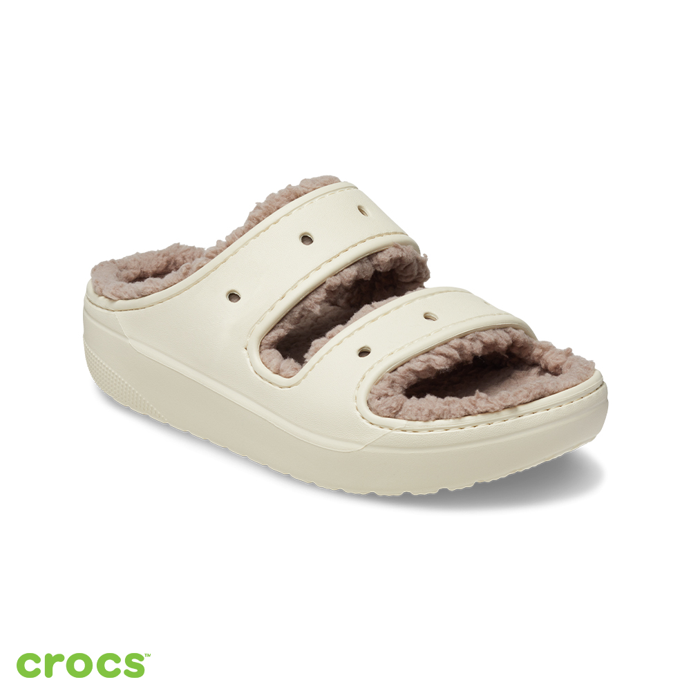 Crocs 中性鞋 經典軟絨毛毛涼拖(207446-2YC)