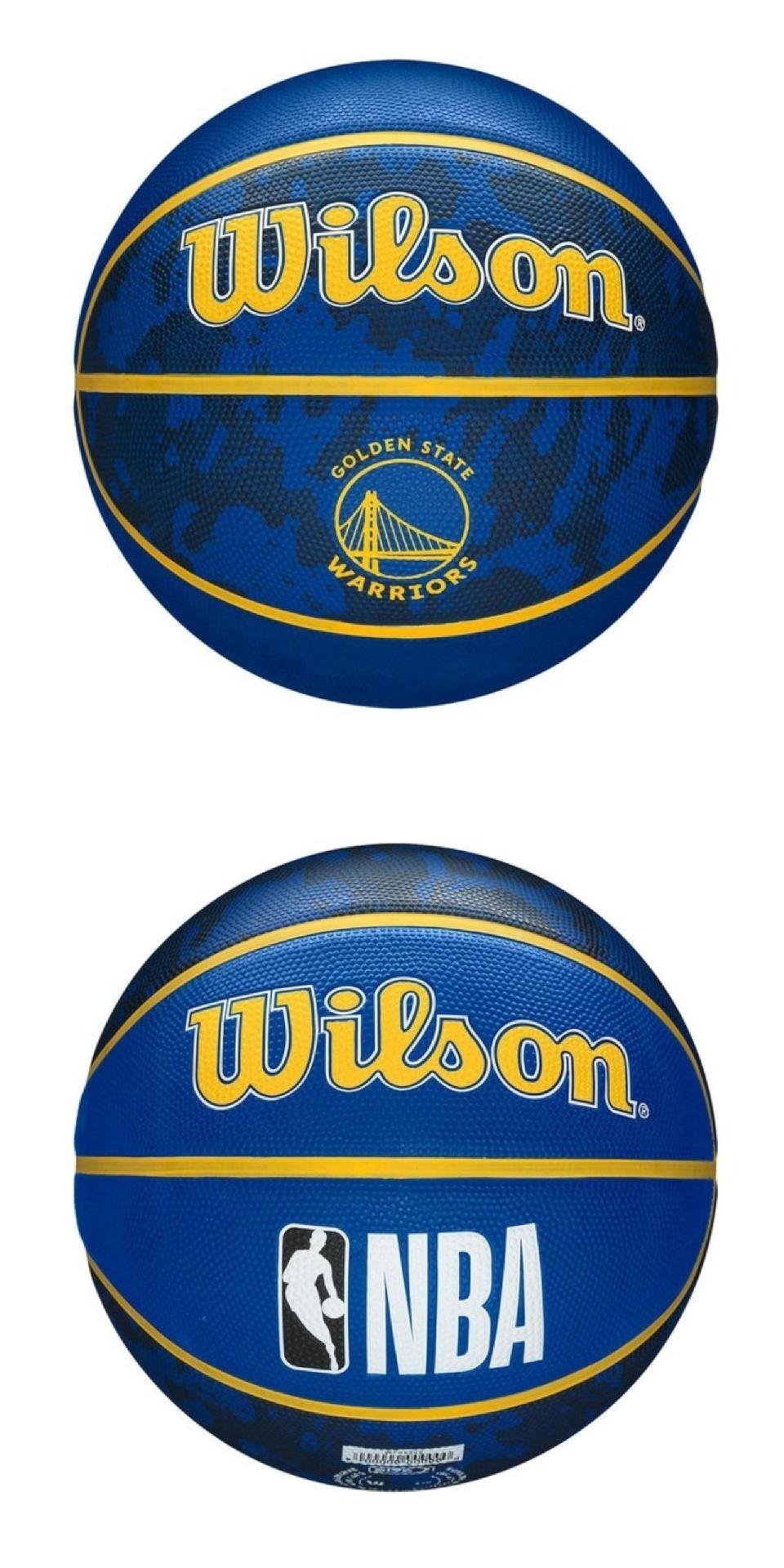 WILSON 籃球 NBA Warriors 藍 金 標準7