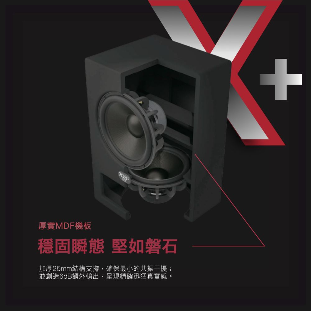 M&K SOUND X15+雙推挽15吋主動式超重低音喇叭(