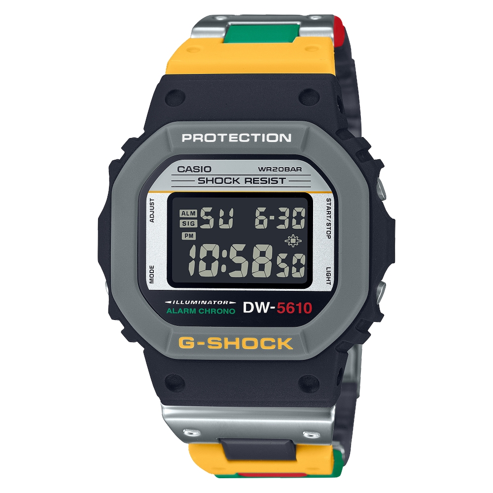CASIO 卡西歐 G-SHOCK特殊錶帶電子錶(DW-56