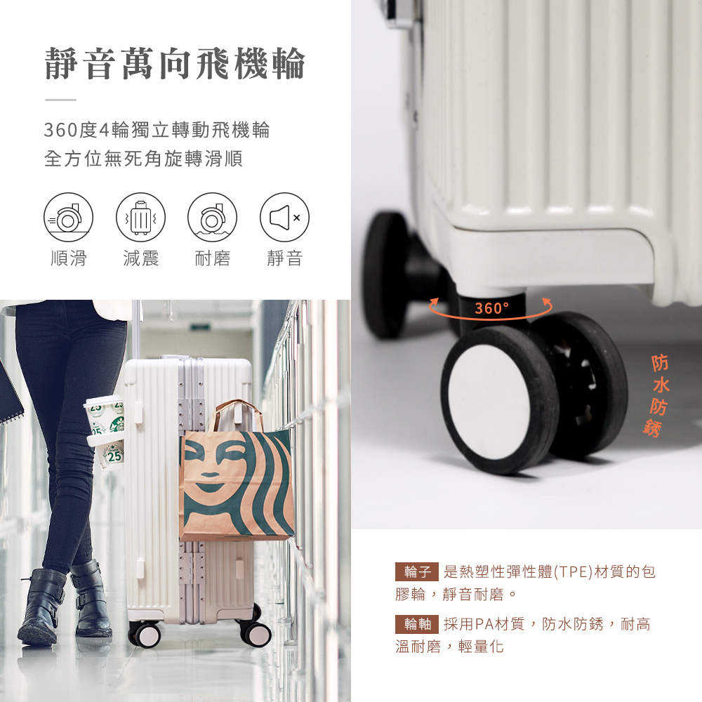 輪子是熱塑性彈性體TPE材質的包