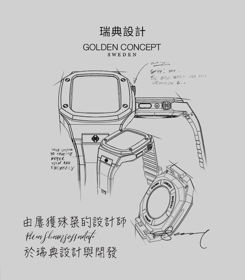 Golden Concept Apple Watch 45m