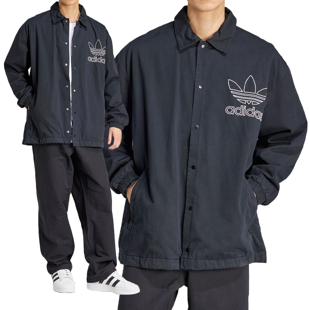 adidas 愛迪達 OUTL TREF JKT 男款 深藍