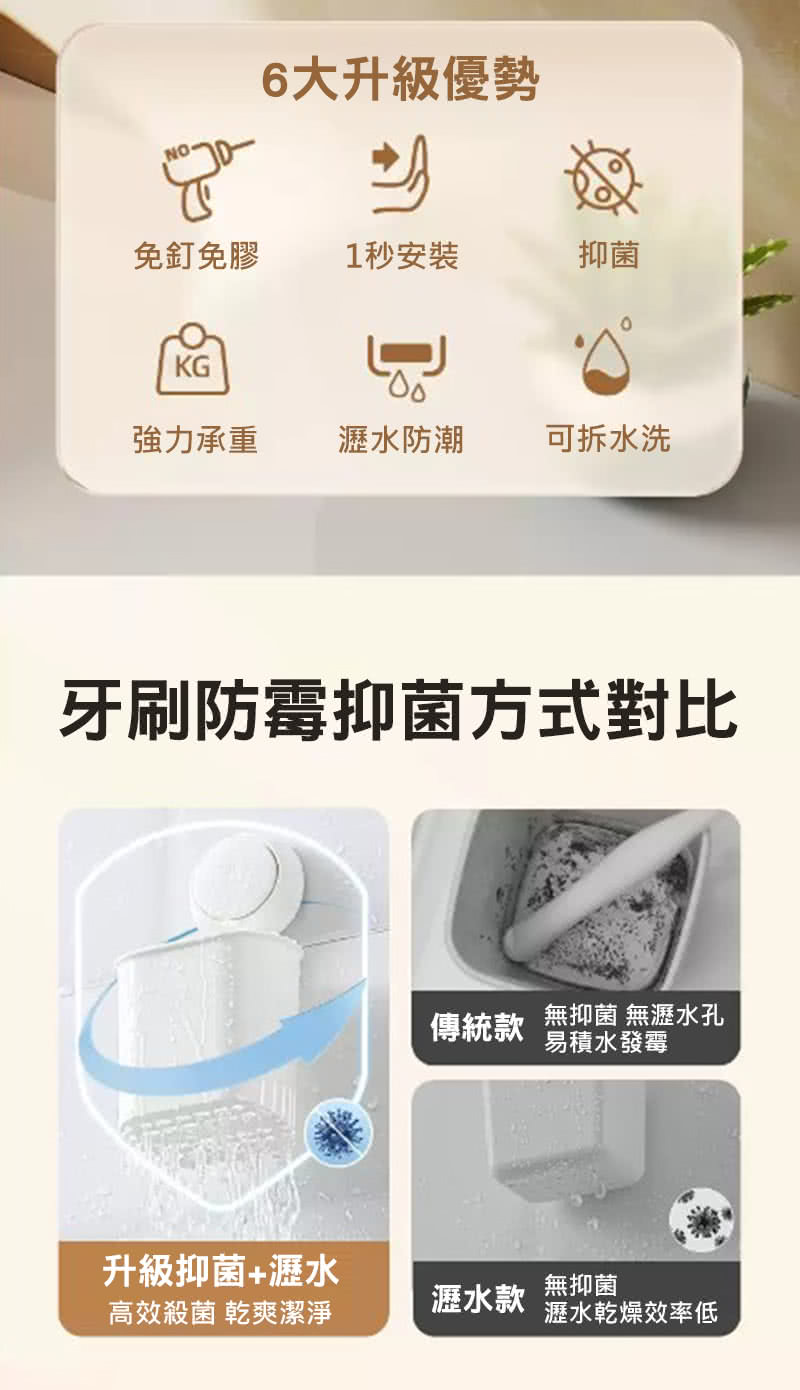 牙刷防霉抑菌方式對比