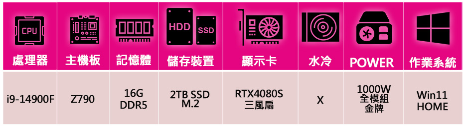 微星平台 i9二四核 RTX4080 SUPER G WiN