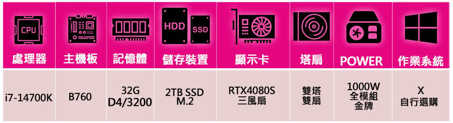 微星平台 i7二十核 RTX4080 SUPER {星空明}