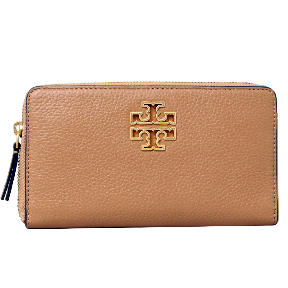 TORY BURCH BRITTEN 鏤空金屬LOGO附證件