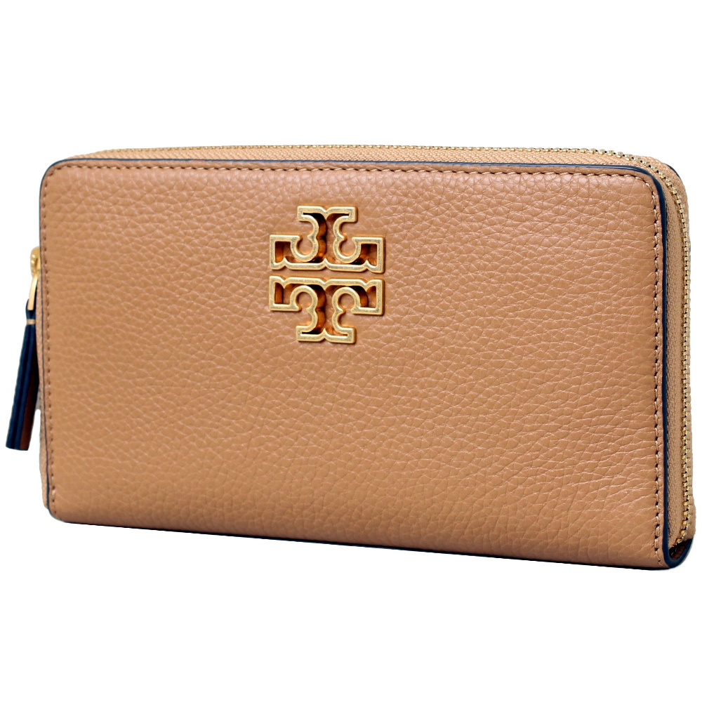 TORY BURCH BRITTEN 鏤空金屬LOGO附證件