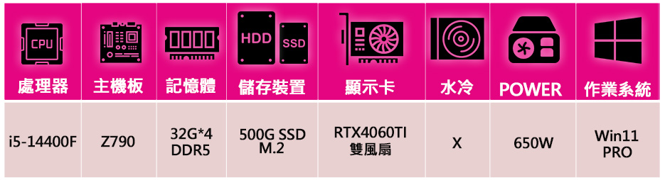 華碩平台 i5十核 RTX4060TI WiN11P{心頭一