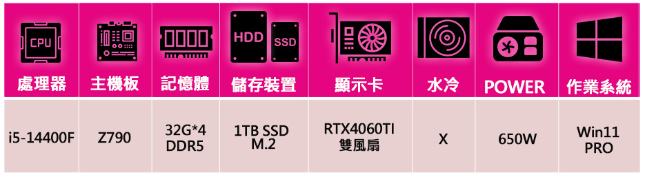 華碩平台 i5十核 RTX4060TI WiN11P{心懷感