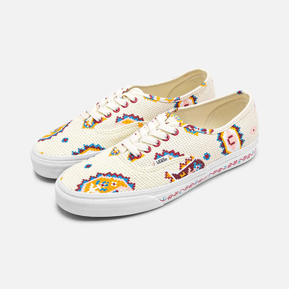 VANS AUTHENTIC CLOT 聯名 米白 男鞋(V