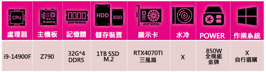 華碩平台 i9二四核 ROG RTX4070TI{心事牽動}