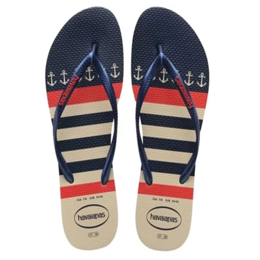 havaianas 哈瓦仕 SLIM NAUTICAL 藍帶