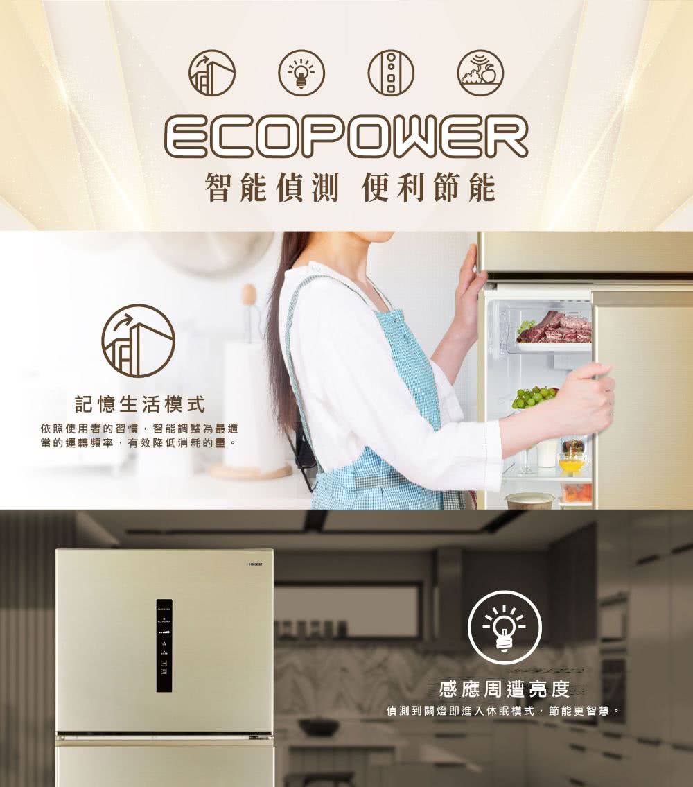 偵測到關燈即進入休眠模式,節能更智慧。