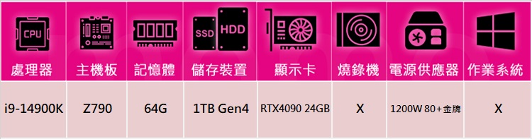 華碩平台 i9廿四核GeForce RTX 4090{亢龍帝