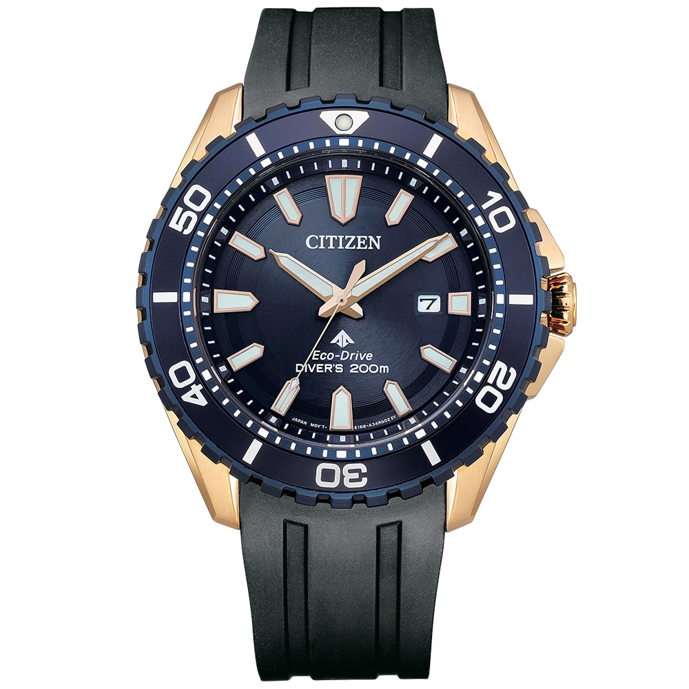 CITIZEN 星辰 官方授權 200米潛水光動能腕錶(BN