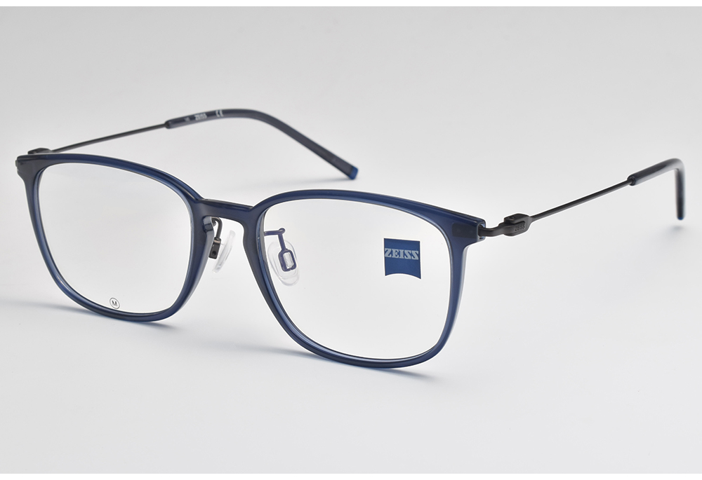 ZEISS 蔡司 方框光學眼鏡(透深藍 深鐵灰#ZS2270