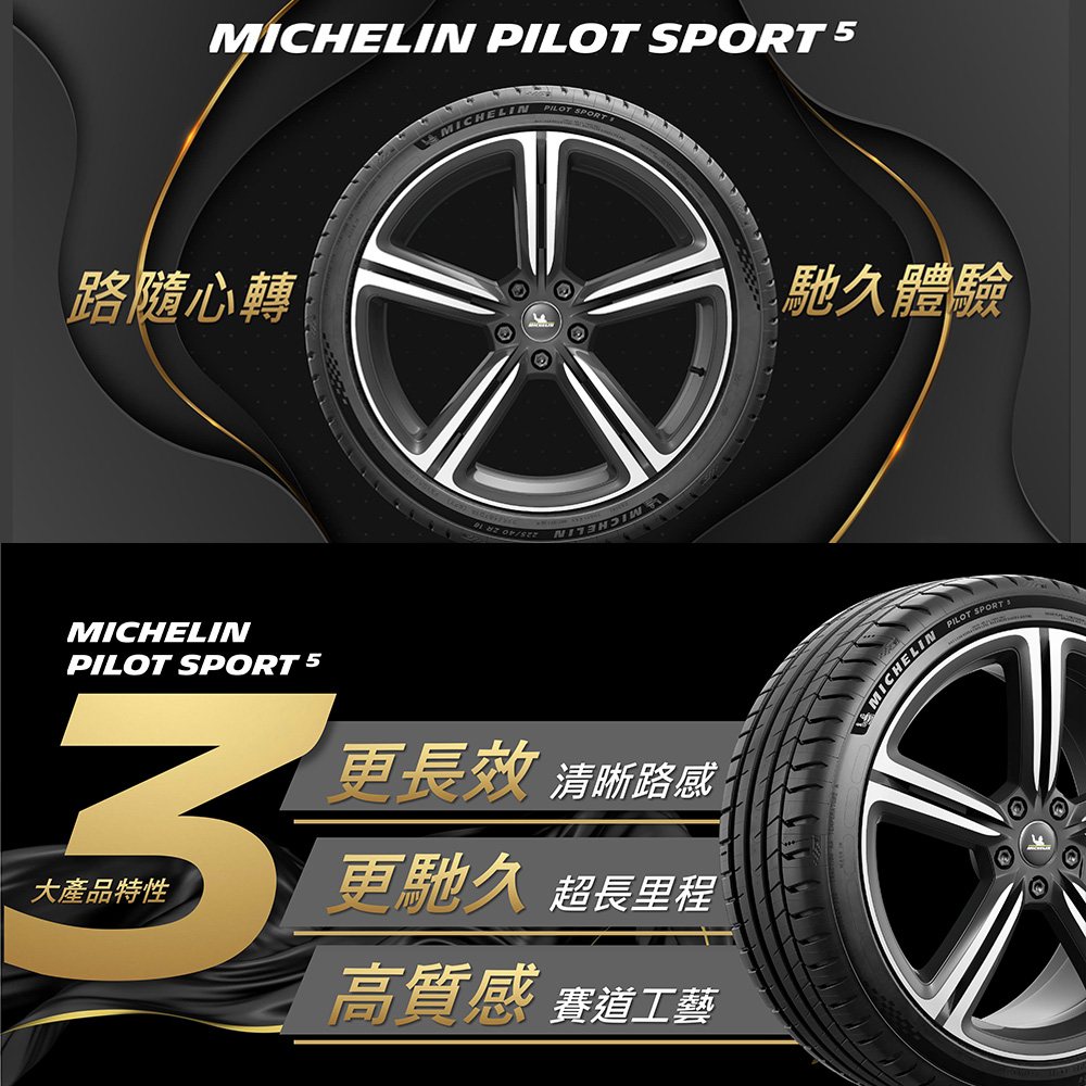 Michelin 米其林 輪胎米其林PS5-2155017吋