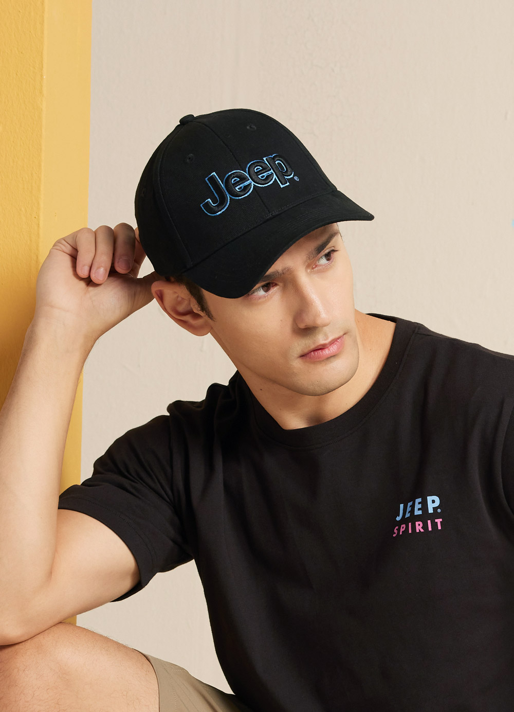 JEEP 品牌LOGO撞色刺繡棒球帽(黑色) 推薦