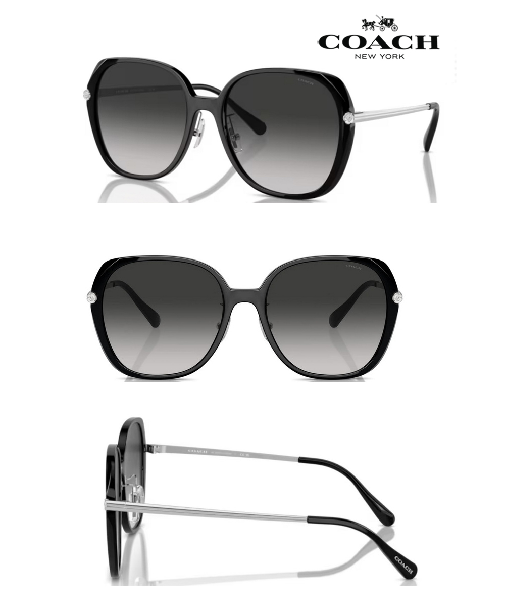 COACH 亞洲版 時尚大鏡面太陽眼鏡 典雅簡約設計 HC8