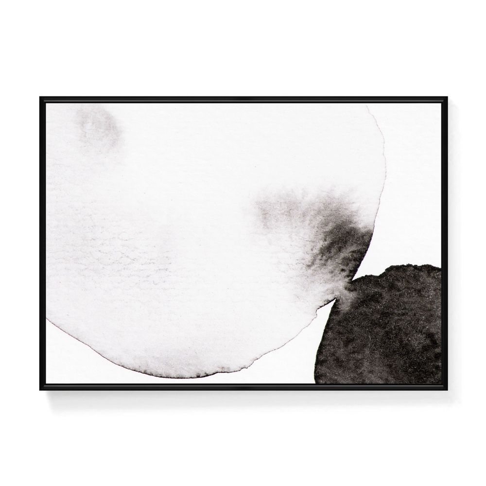 菠蘿選畫所 水墨點染 - 30x40cm(黑白抽象掛畫/客廳