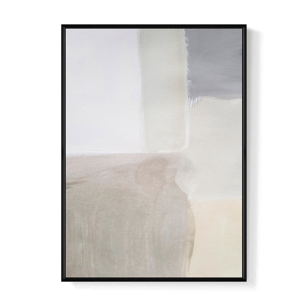 菠蘿選畫所 迷濛IV - 30x40cm(霧灰色抽象掛畫/客