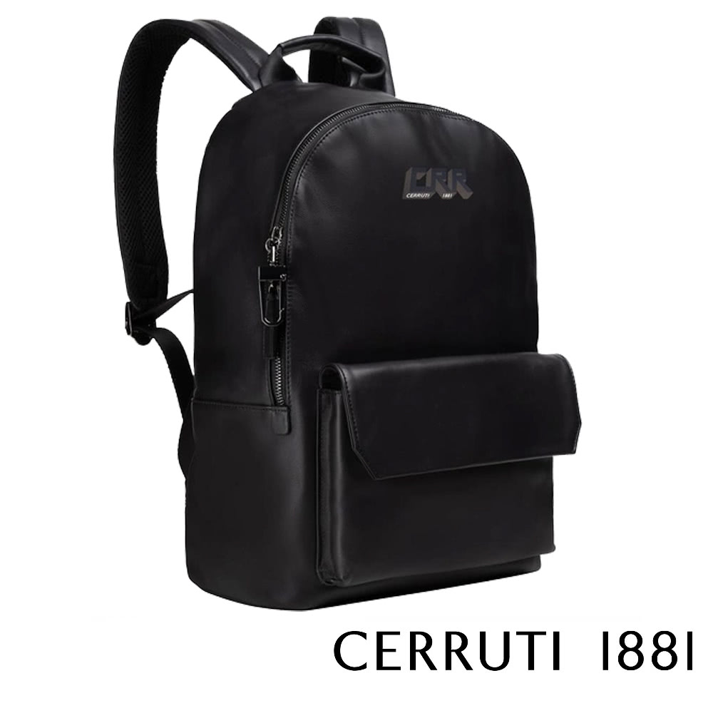 Cerruti 1881 限量2折 頂級義大利小牛皮後背包 