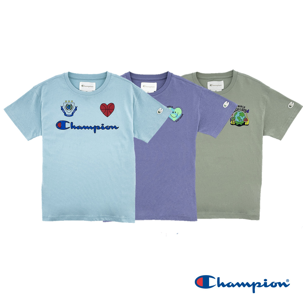 Champion 官方直營-環保系列印花圖騰T恤-童(3色)