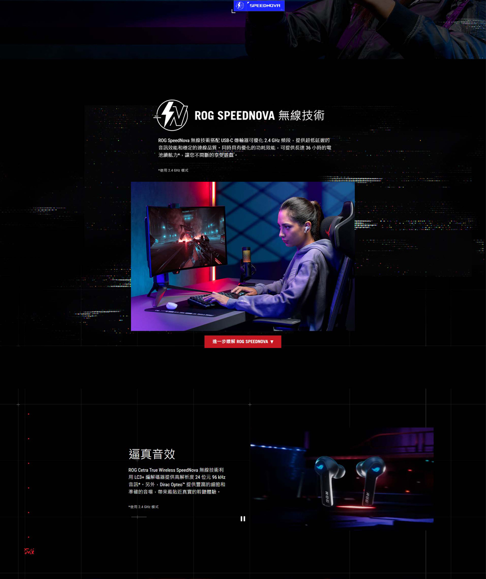 ASUS 華碩 ROG CETRA TWS SPEEDNOV