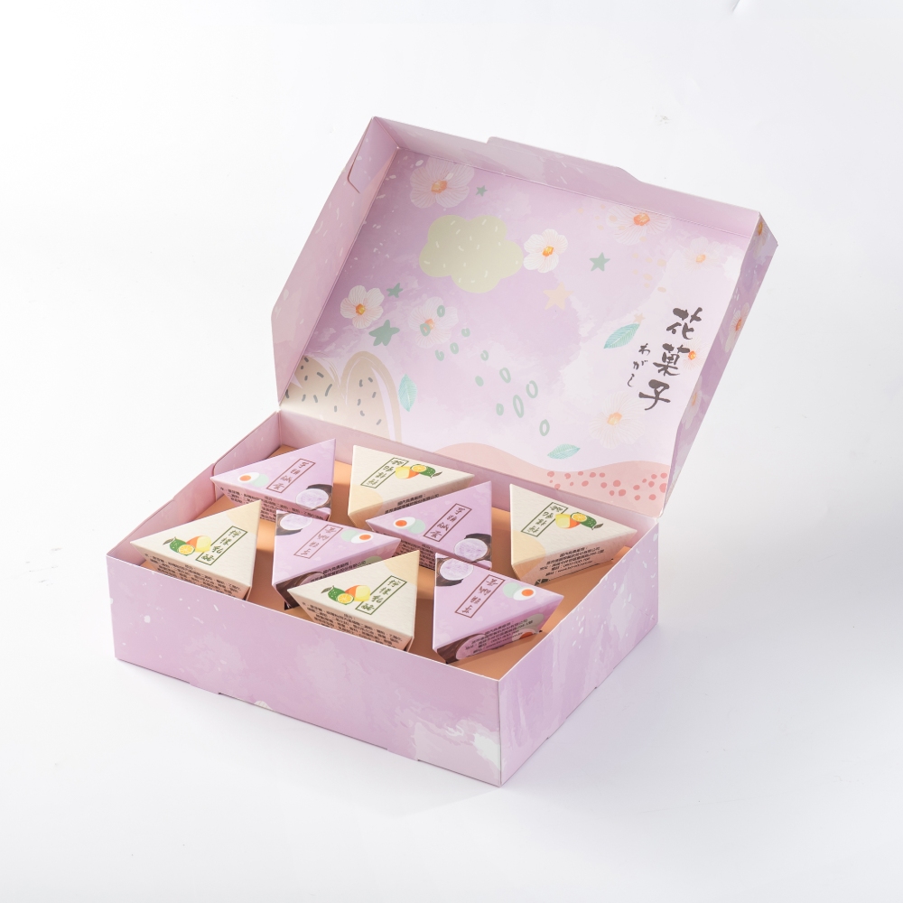蒸荐康 花菓子冰粽｜芋頭鹹蛋4顆+檸檬乳酪4顆｜12盒成箱組