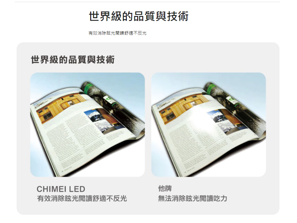 有效消除眩光閱讀舒適不反光