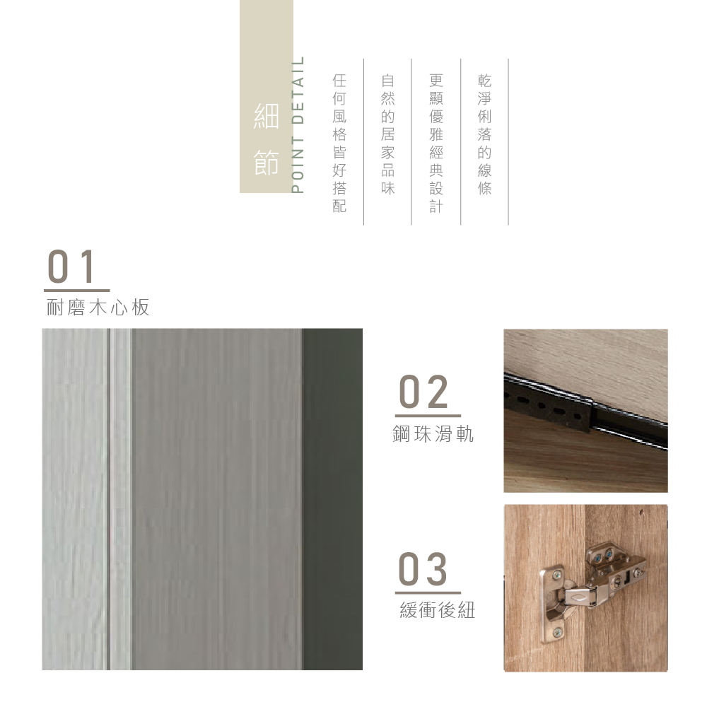 POINT DETAIL01耐磨木心板
