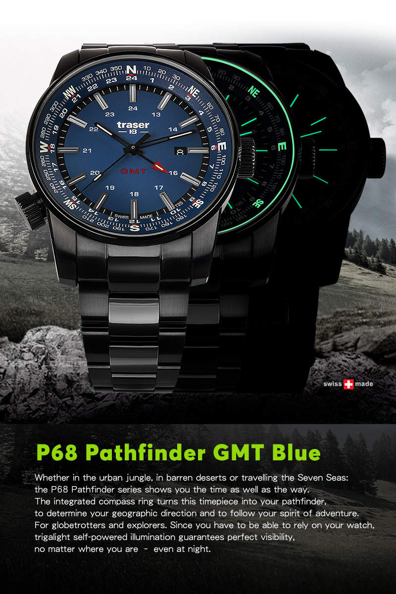 TRASER P68 Pathfinder GMT Blue