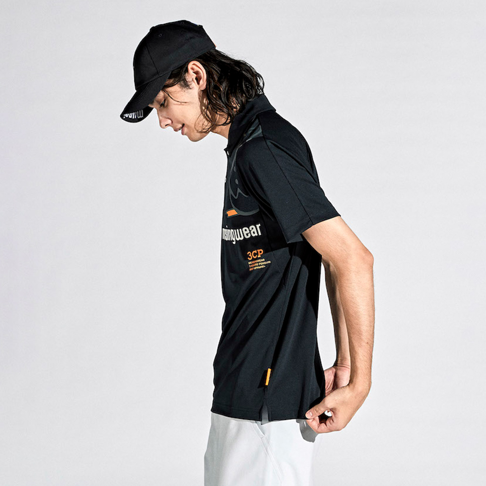 Munsingwear 企鵝牌 男款黑色大企鵝印花高機能UP