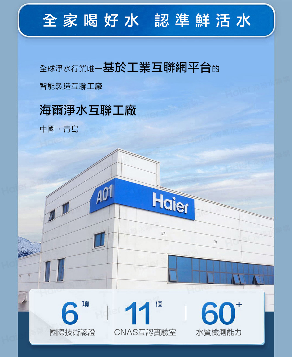 Haier 海爾 超濾2.0生飲淨水器600 贈基本安裝(H