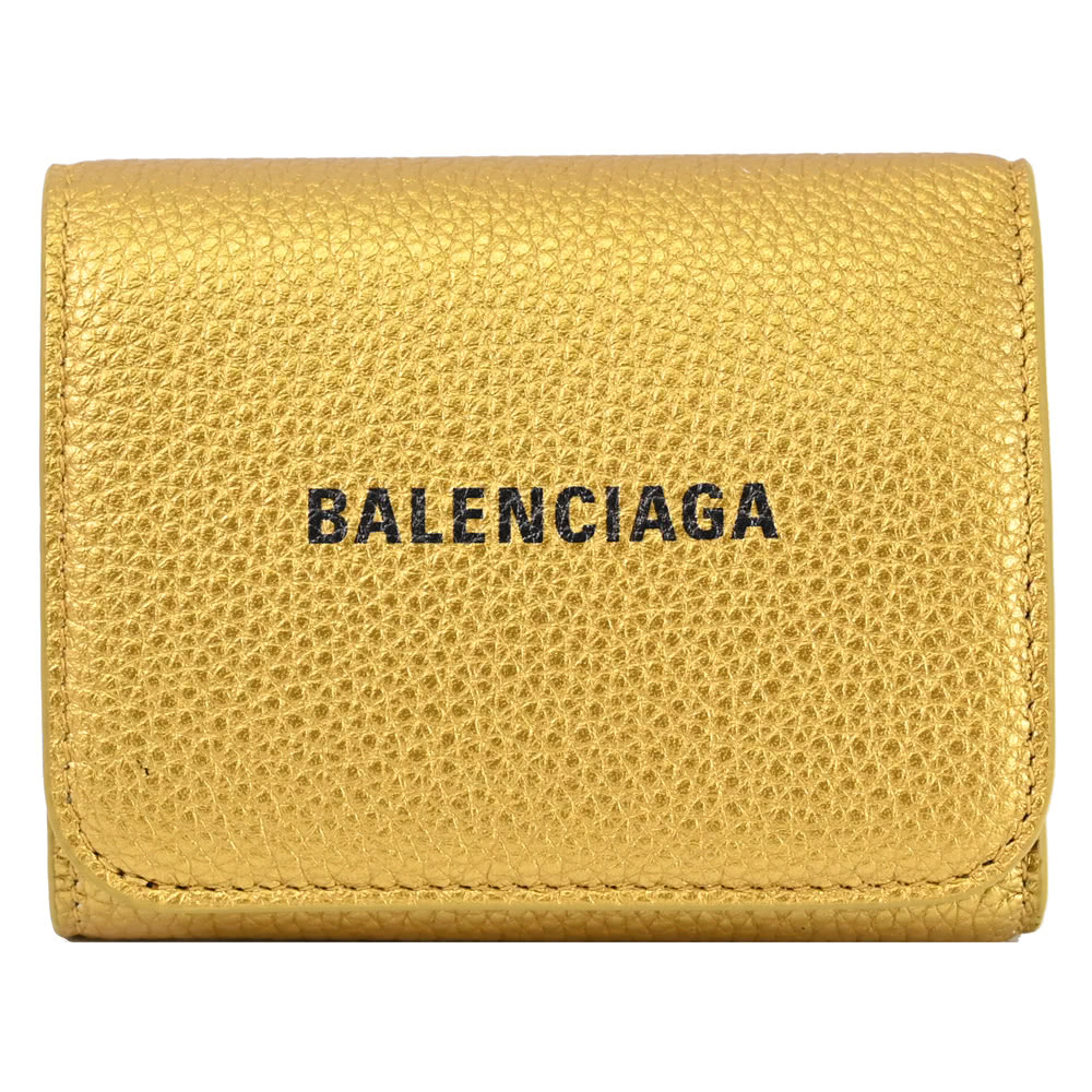 Balenciaga 巴黎世家 經典烙印LOGO小牛皮三折扣