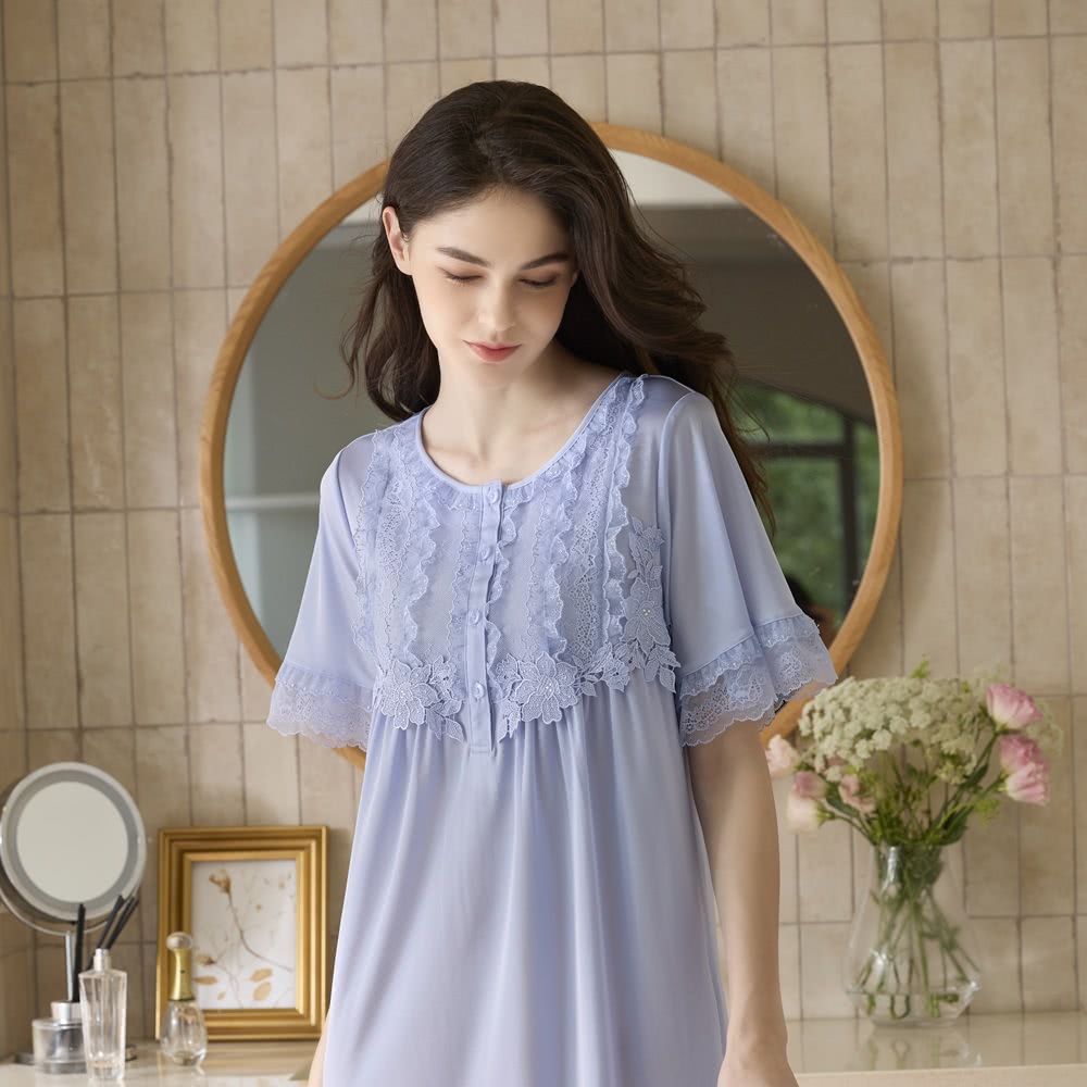 Wacoal 華歌爾 睡衣-輕奢華系列 M-L超細針織洋裝 