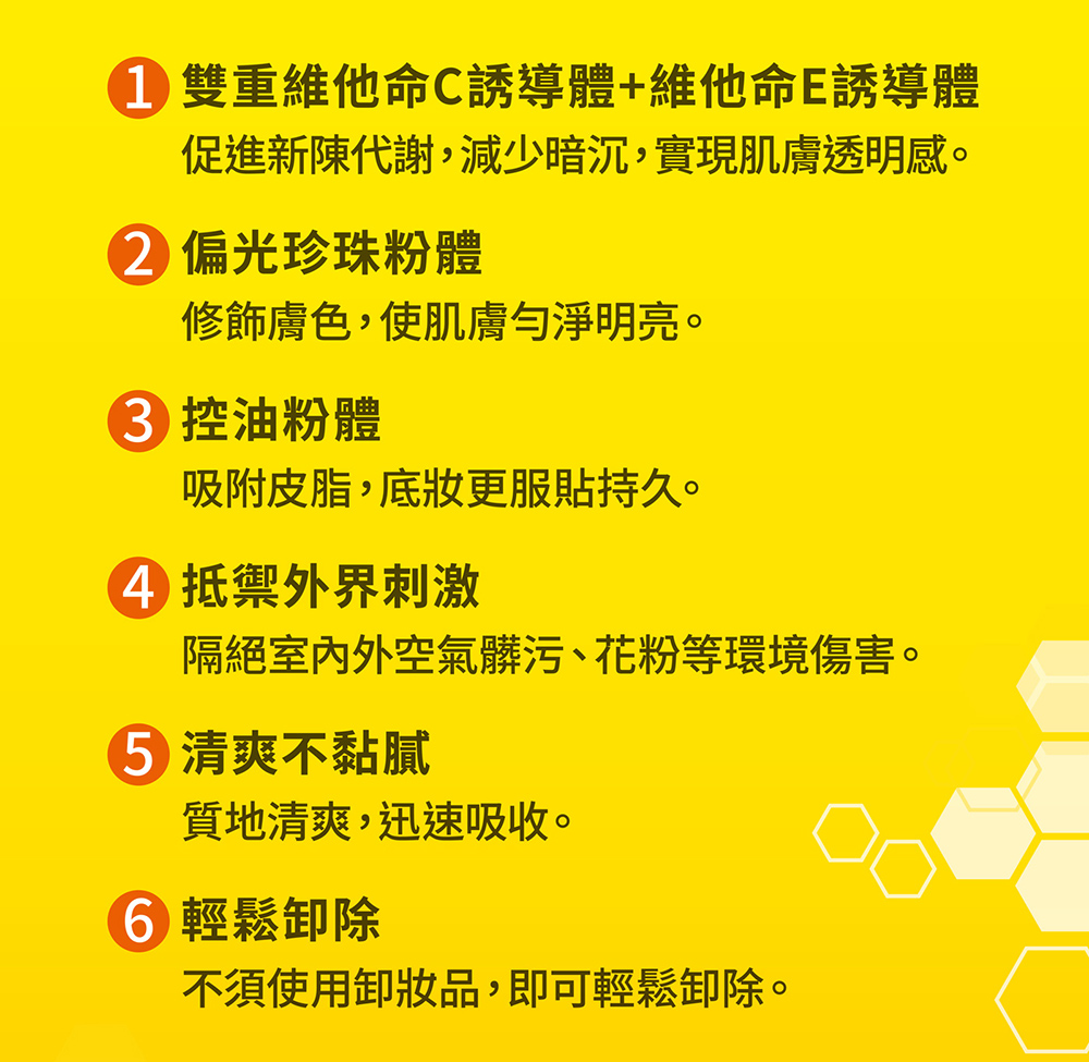 促進新陳代謝,減少暗沉,實現肌膚透明感。