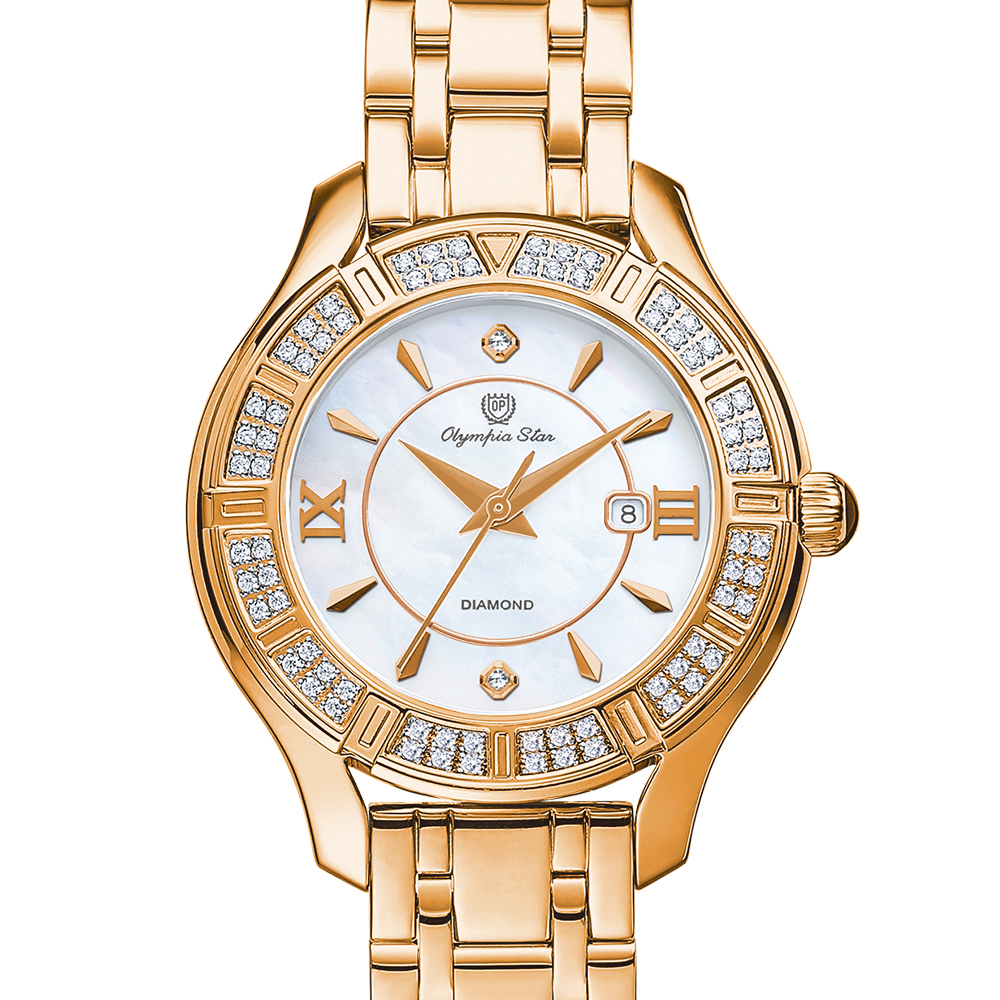 Olympia Star 奧林比亞之星 優雅星輝真鑽時尚腕錶
