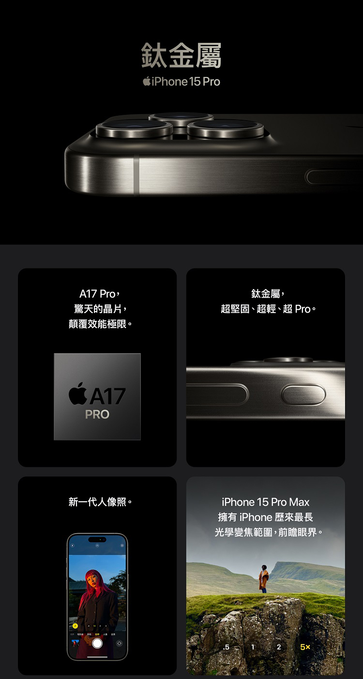 Apple 藍色限定優惠iPhone 15 Pro Max(