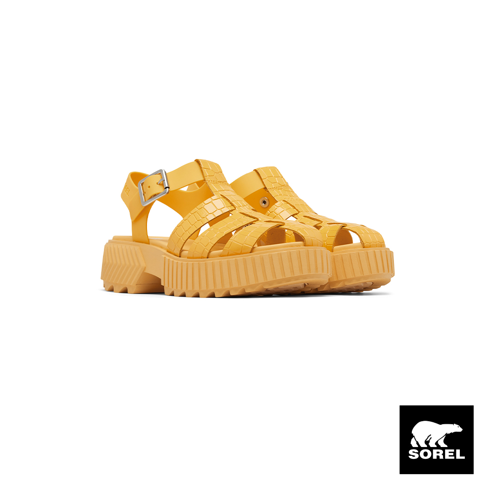 SOREL 女款-ONA™輕量厚底涼鞋-黃色(SRW24S5