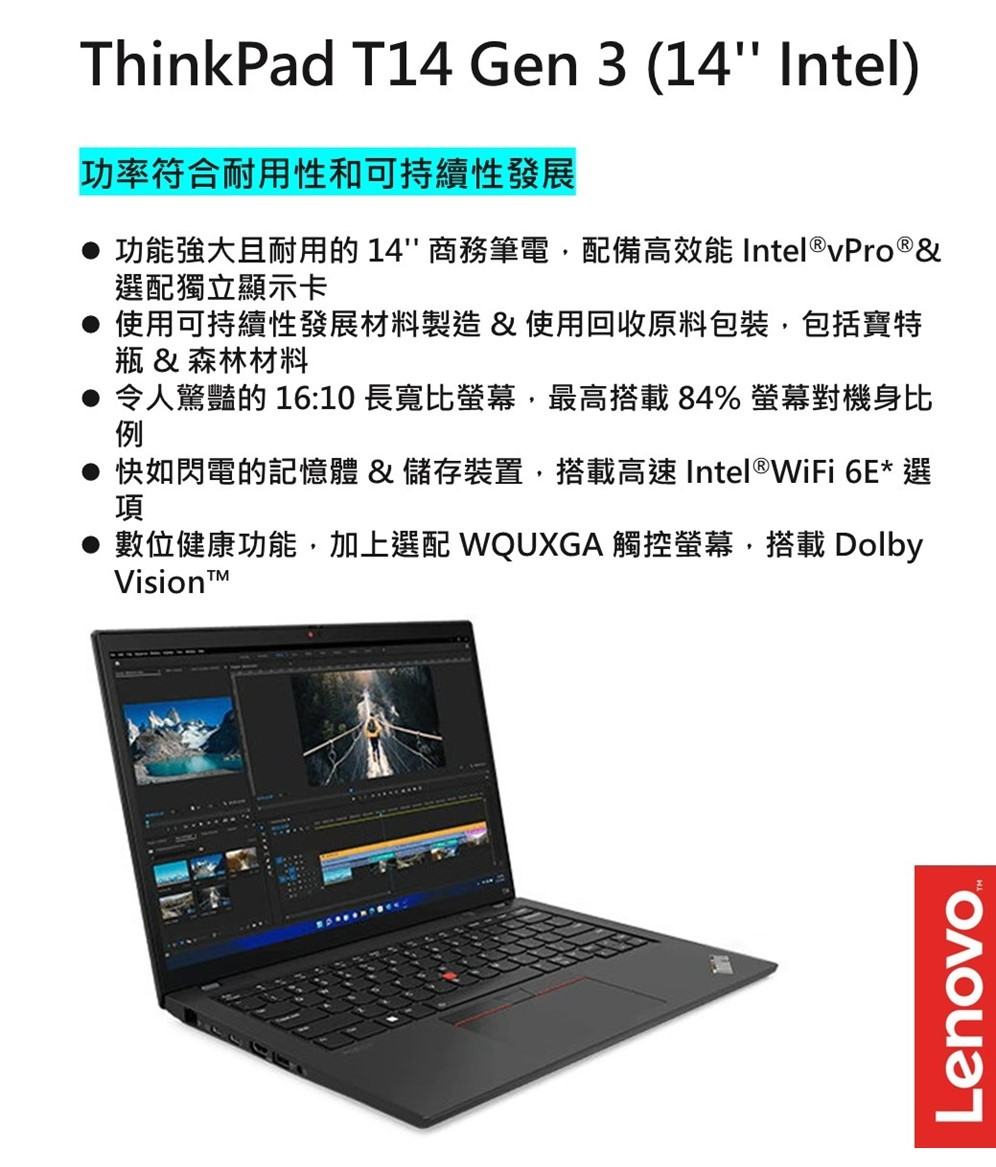 ThinkPad 聯想 14吋i5商務特仕筆電(T14 Ge