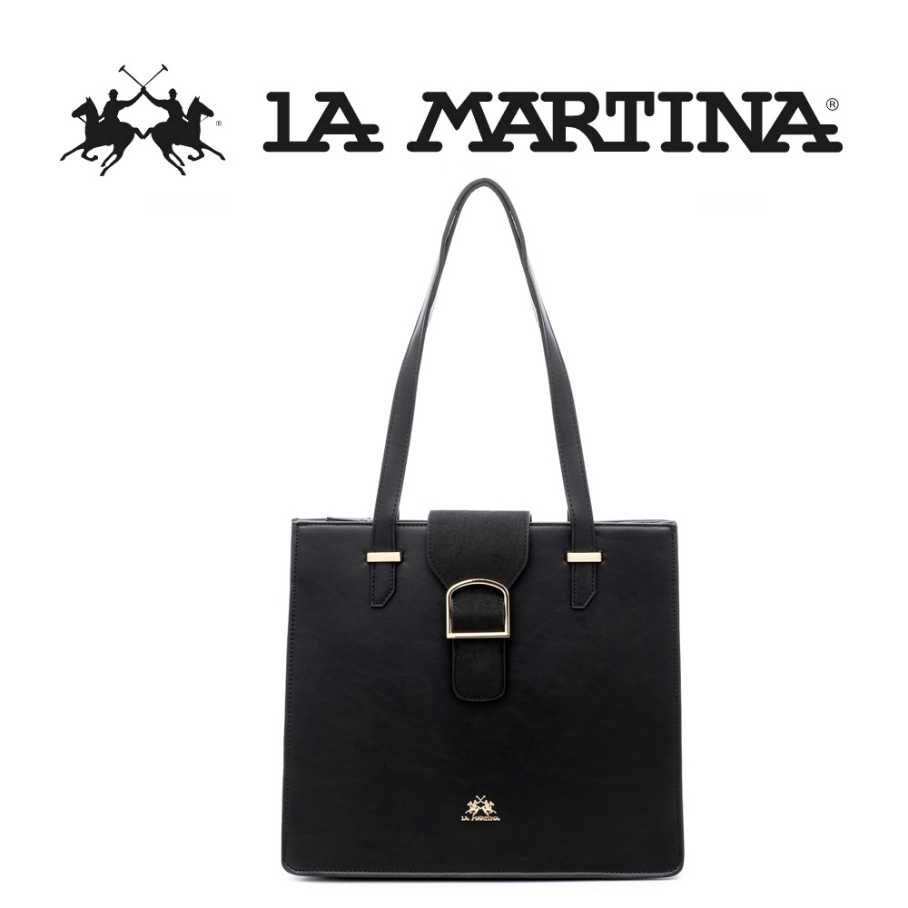 LA MARTINA 義大利原裝進口 頂級皮革金標拖特包 1
